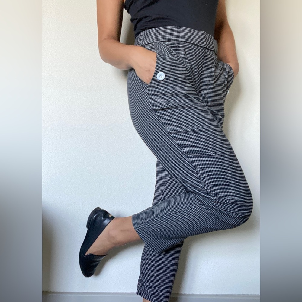 Jules & Leopold - Customized/Vintage Style Black & White Work Ankle Pants